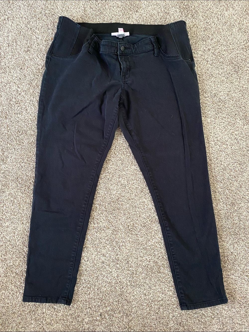 Black Maternity Skinny Jeans